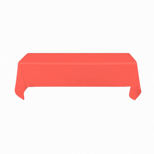 Table Tek Rectangle Red Plastic Table Cover - 108" x 54" - 20 count box