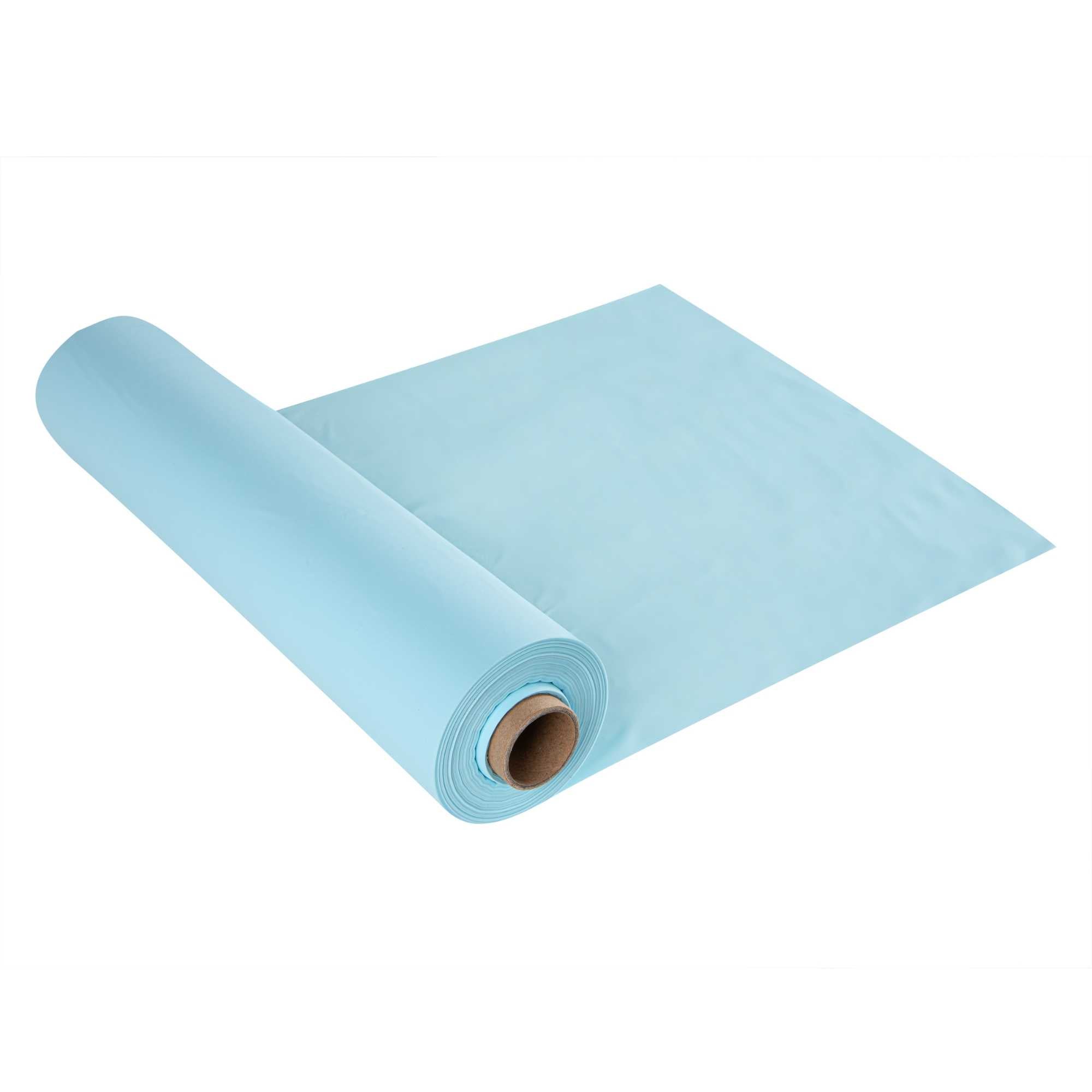 Table Tek Blue Plastic Table Cover Roll - with Slide Cutter - 100' x 54" - 1 count box