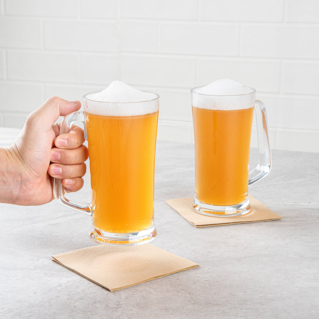 Bev Tek 17 oz Polycarbonate Beer Mug - 4 3/4" x 3 1/4" x 6 1/2" - 48 count box