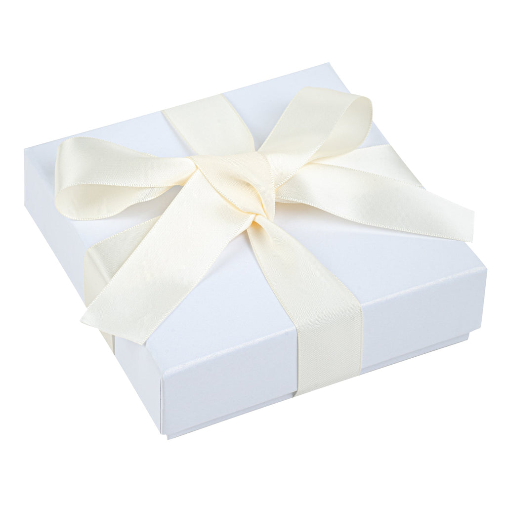 Gift Tek Ivory White Polyester Satin Ribbon - Single Face - 1" x 10 yds - 10 count box