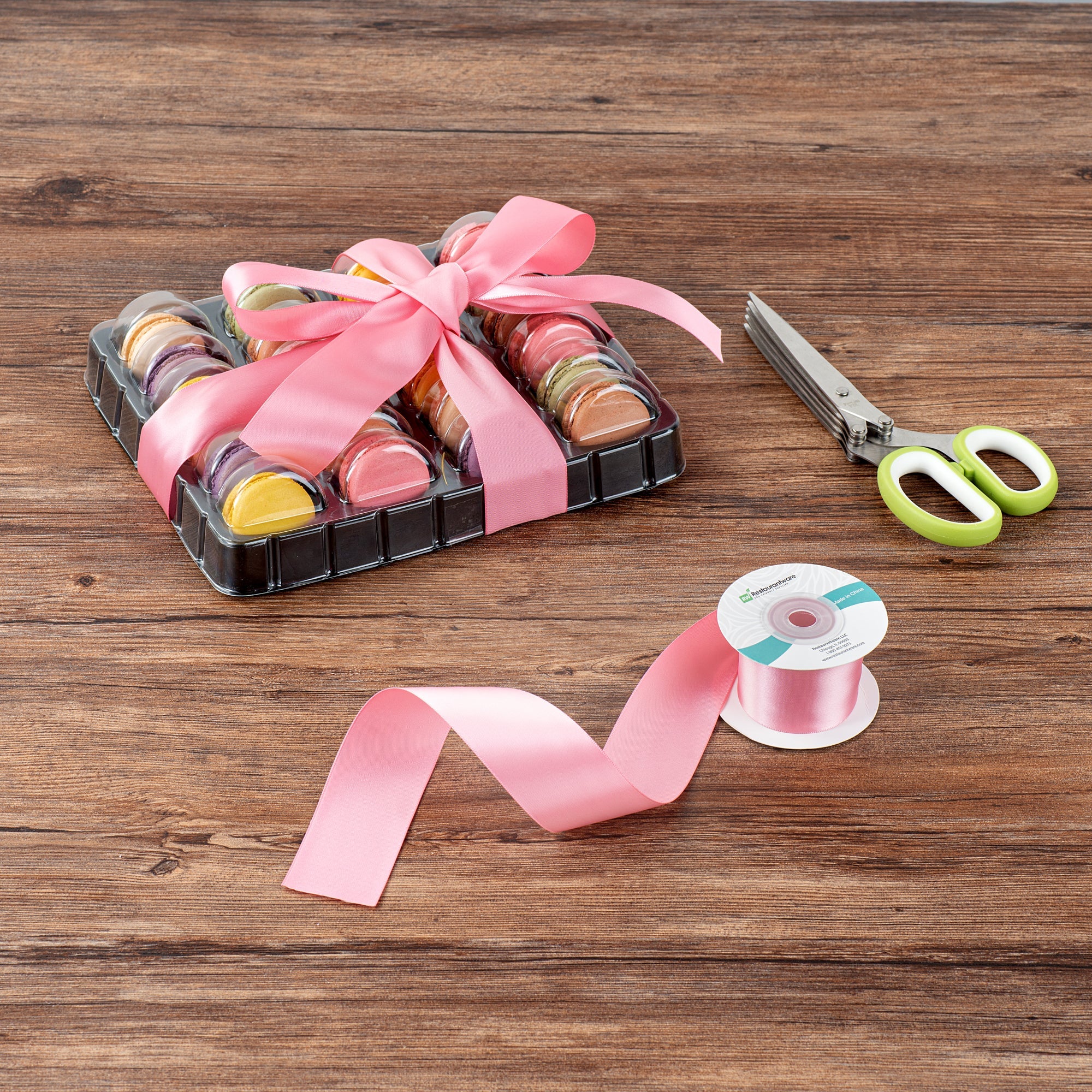 Gift Tek Pink Polyester Satin Ribbon - Single Face - 1 1/2" x 10 yds - 1 count box