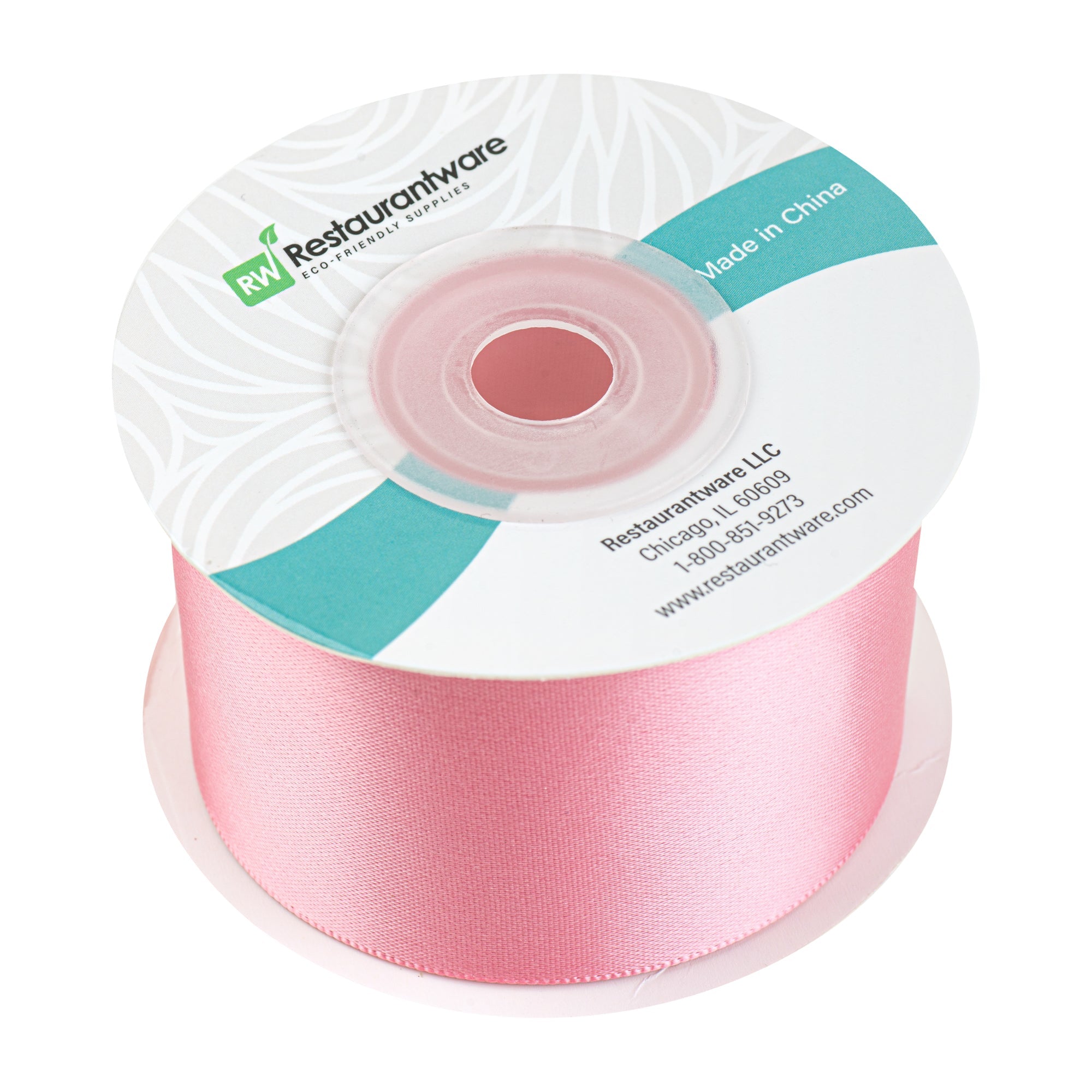 Gift Tek Pink Polyester Satin Ribbon - Single Face - 1 1/2" x 10 yds - 10 count box
