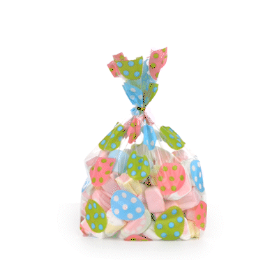 Bag Tek Plastic Candy Bag - Easter Eggs, Gusseted - 5" x 3" x 11" - 4000 count box