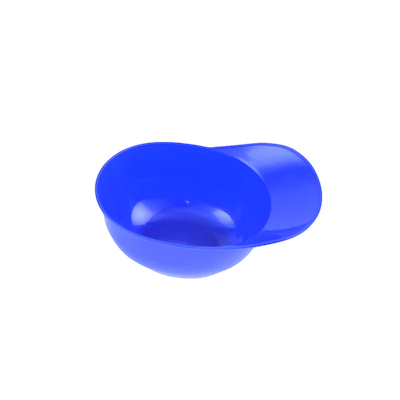 Mini Serve 8 oz Blue Plastic Baseball Helmet Ice Cream / Snack Bowl - 10 count box