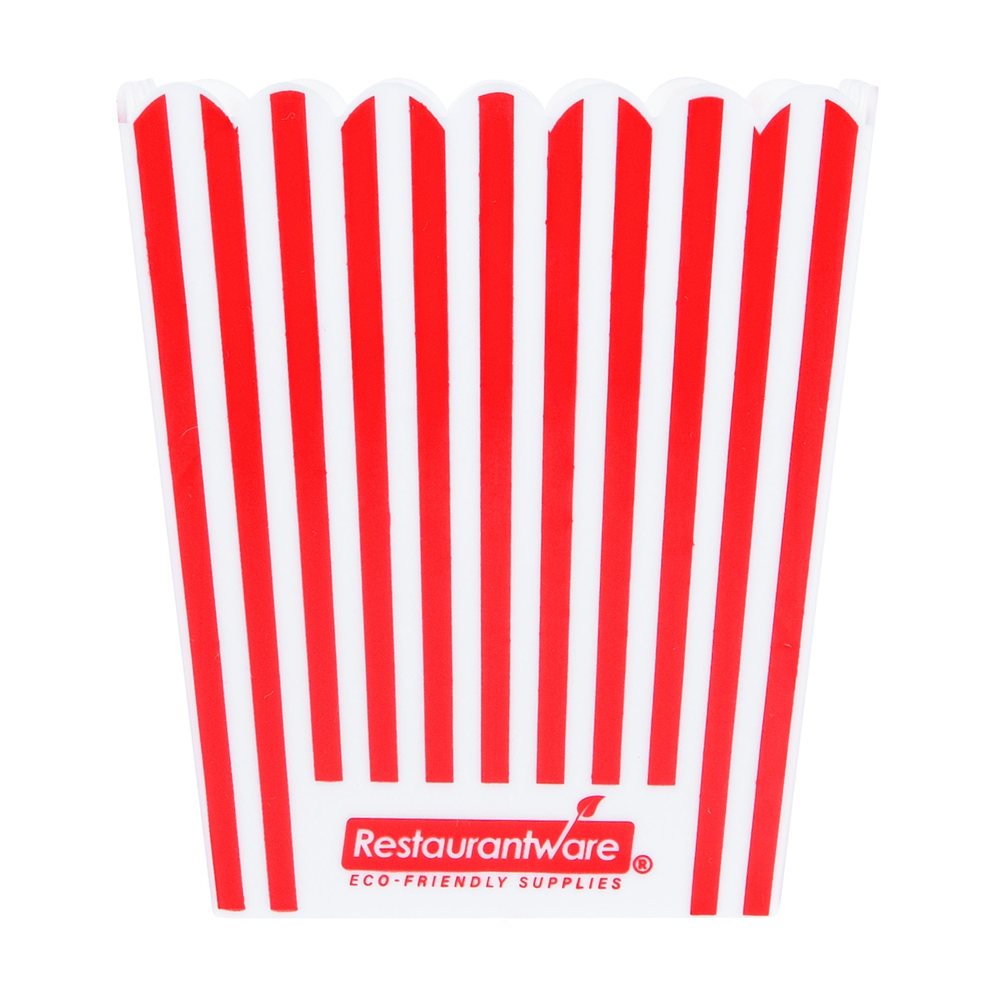 Maxi Serve 16 oz Red Plastic Popcorn Container - 10 count box