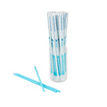 Vanish Blue PHA Plastic Straw - Wrapped, Compostable - 10 1/4" - 1000 count box
