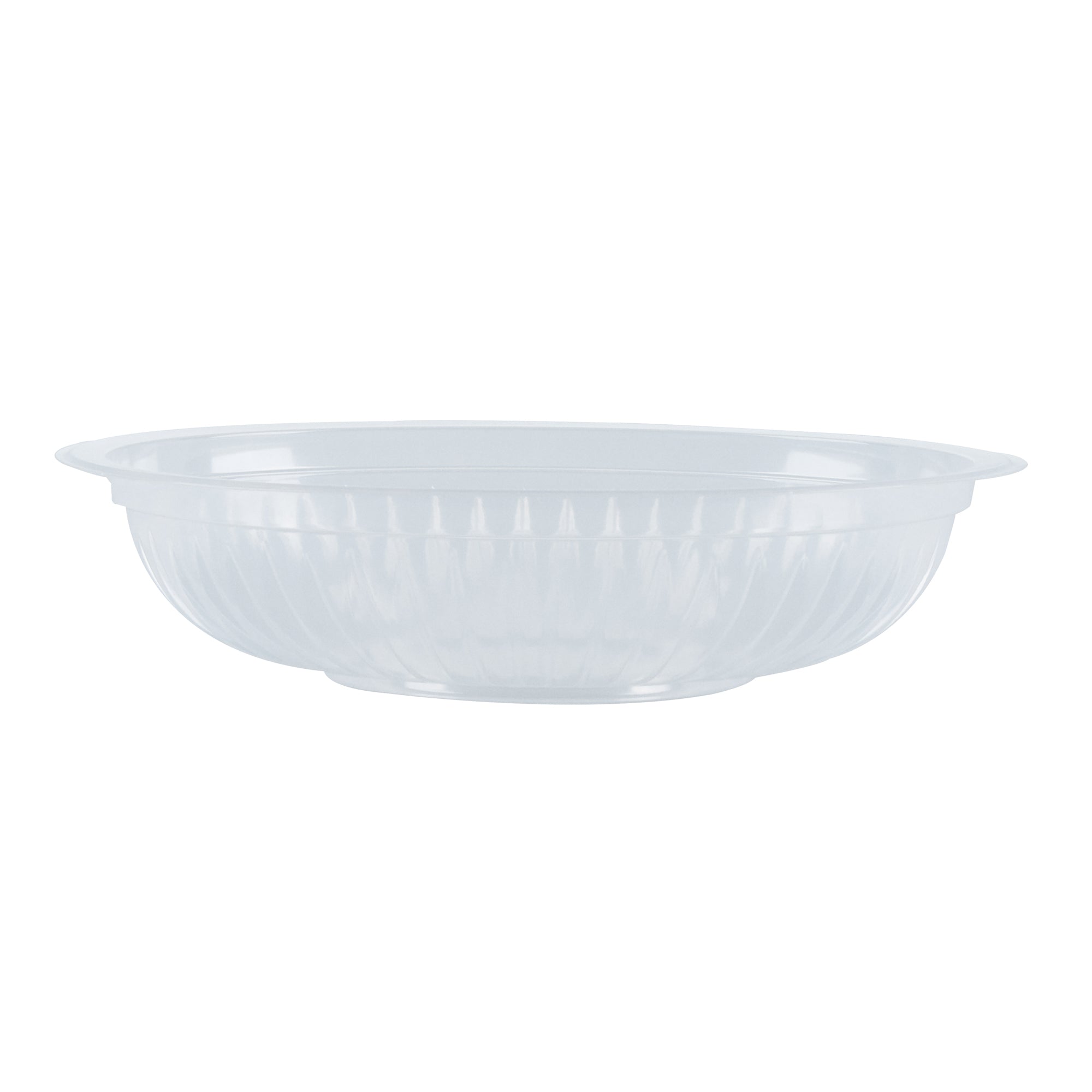 Chef 101 34 oz Round Clear Plastic Bowl - Microwavable - 9" x 9" x 2" - 50 count box