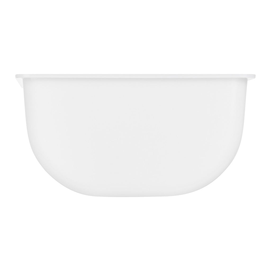 Bar Lux 1 Qt White Plastic Insert - Fits 3-Compartment Condiment Caddy - 3 count box