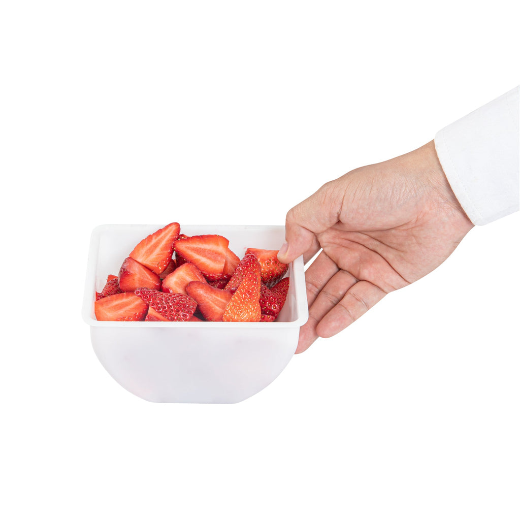 Bar Lux 1.5 Pint White Plastic Insert - Fits 4-Compartment Condiment Caddy - 4 count box