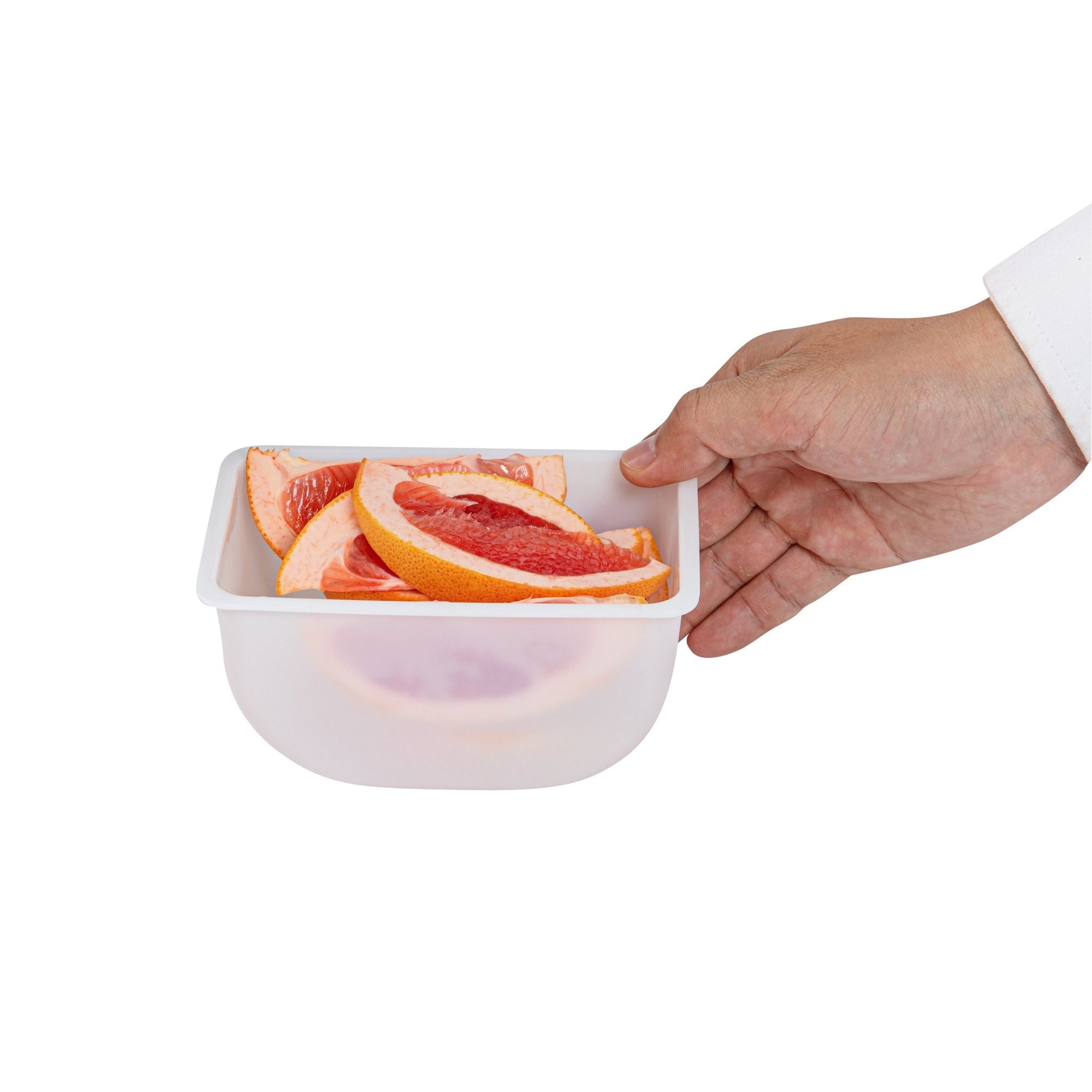 Bar Lux 1.25 Pint White Plastic Insert - Fits 5-Compartment Condiment Caddy - 5 count box