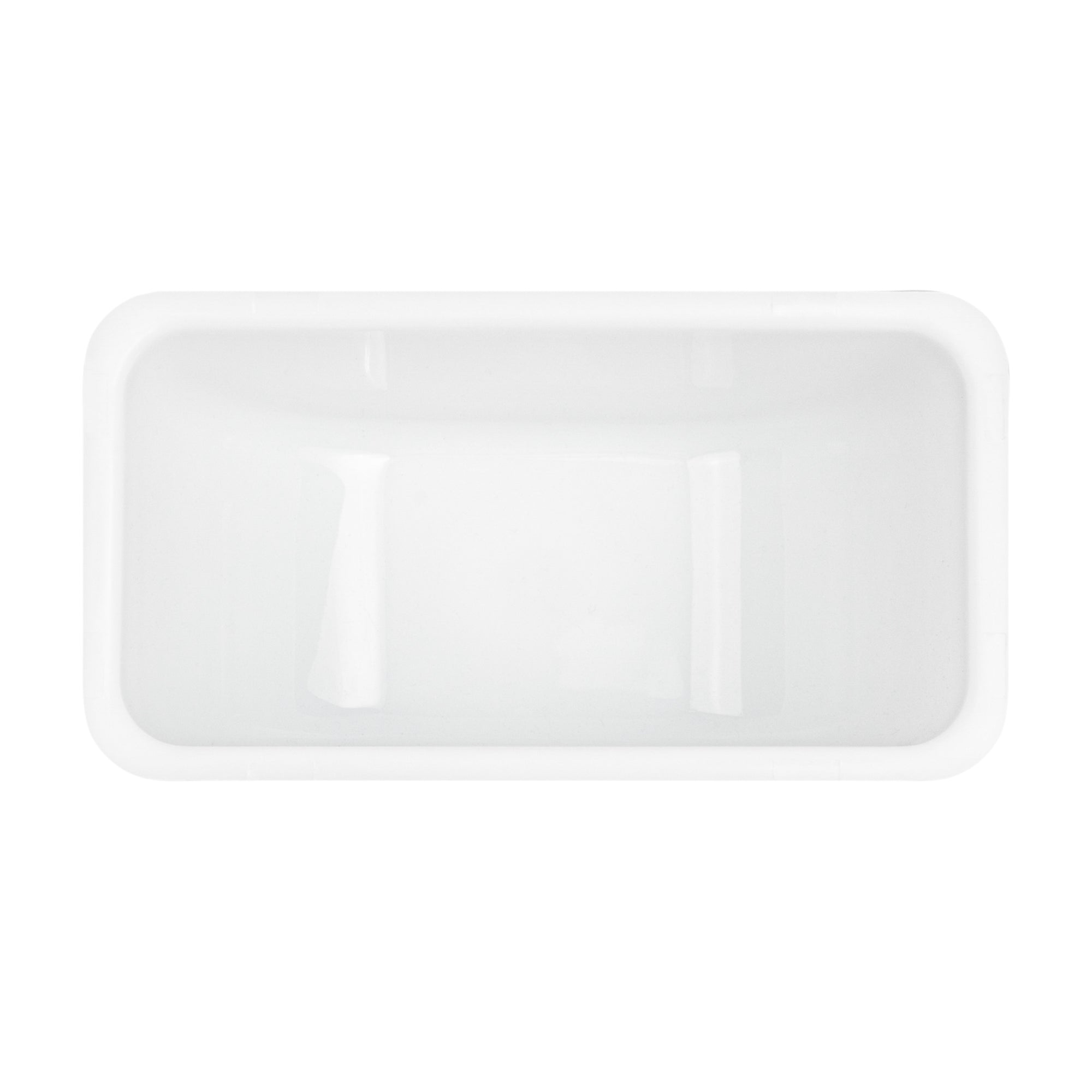 Bar Lux 1 Pint White Plastic Insert - Fits 6-Compartment Condiment Caddy - 6 count box