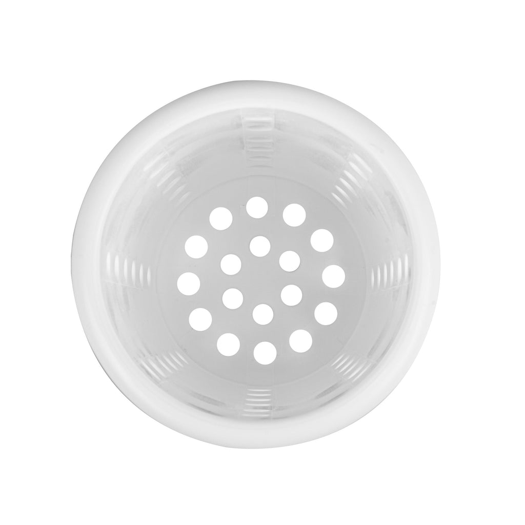 Met Lux White Perforated Plastic Flatware Cylinder - 1 count box