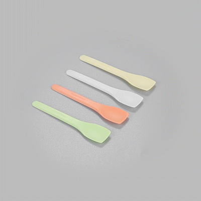 Basic Nature Assorted CPLA Plastic Ice Cream Spoon - Heat-Resistant, Compostable - 4" - 1000 count box
