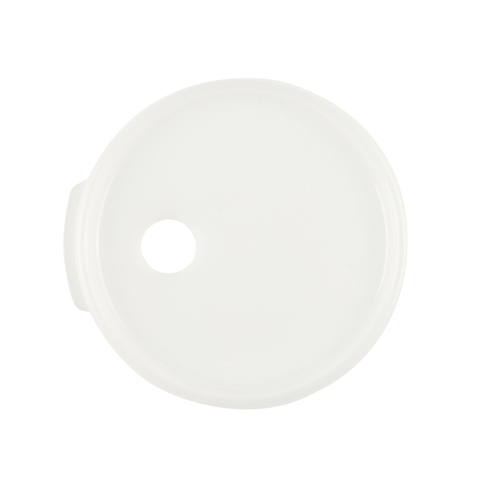 Met Lux Round White Plastic Lid - Fits 4 qt Food Storage Container - 1 count box