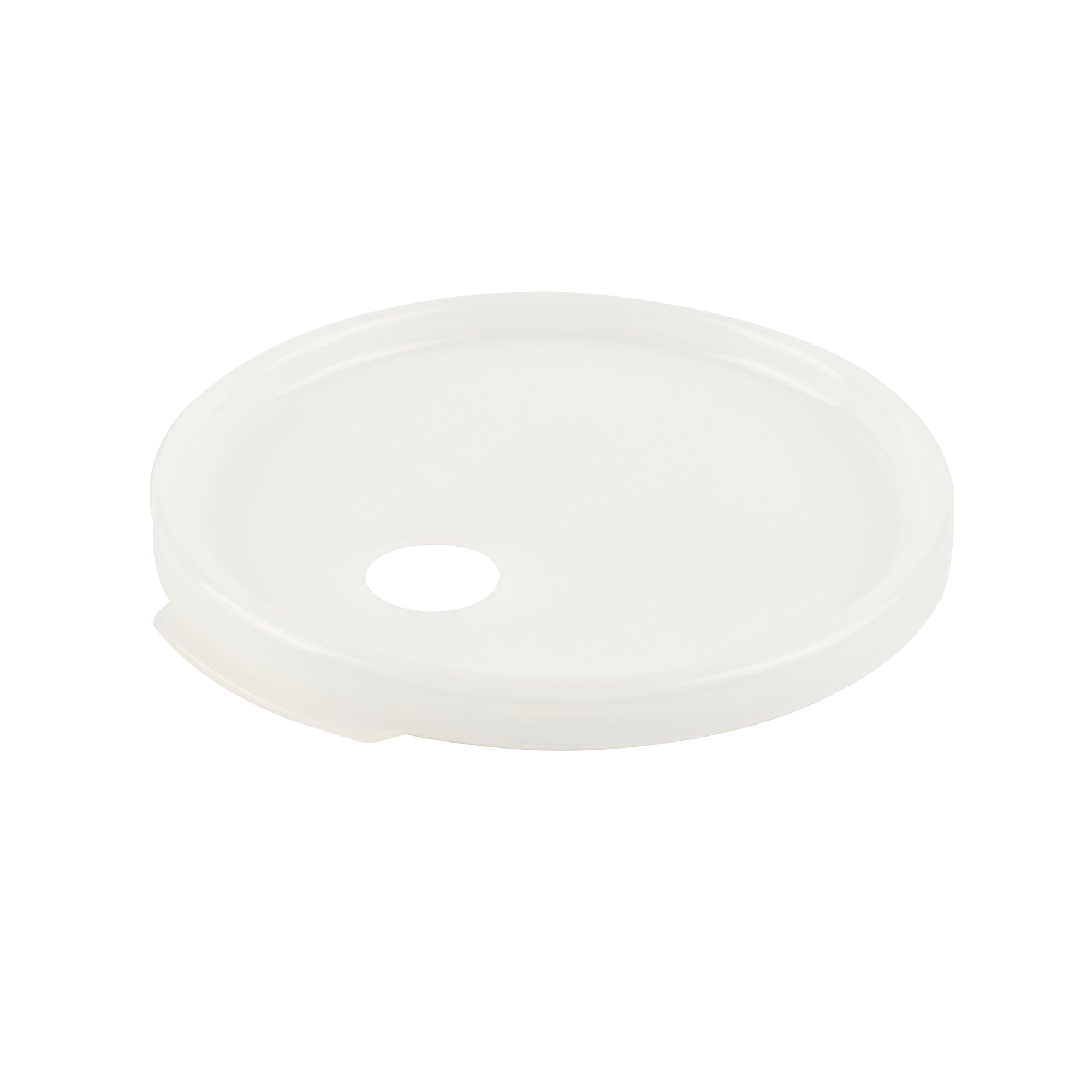 Met Lux Round White Plastic Lid - Fits 4 qt Food Storage Container - 1 count box
