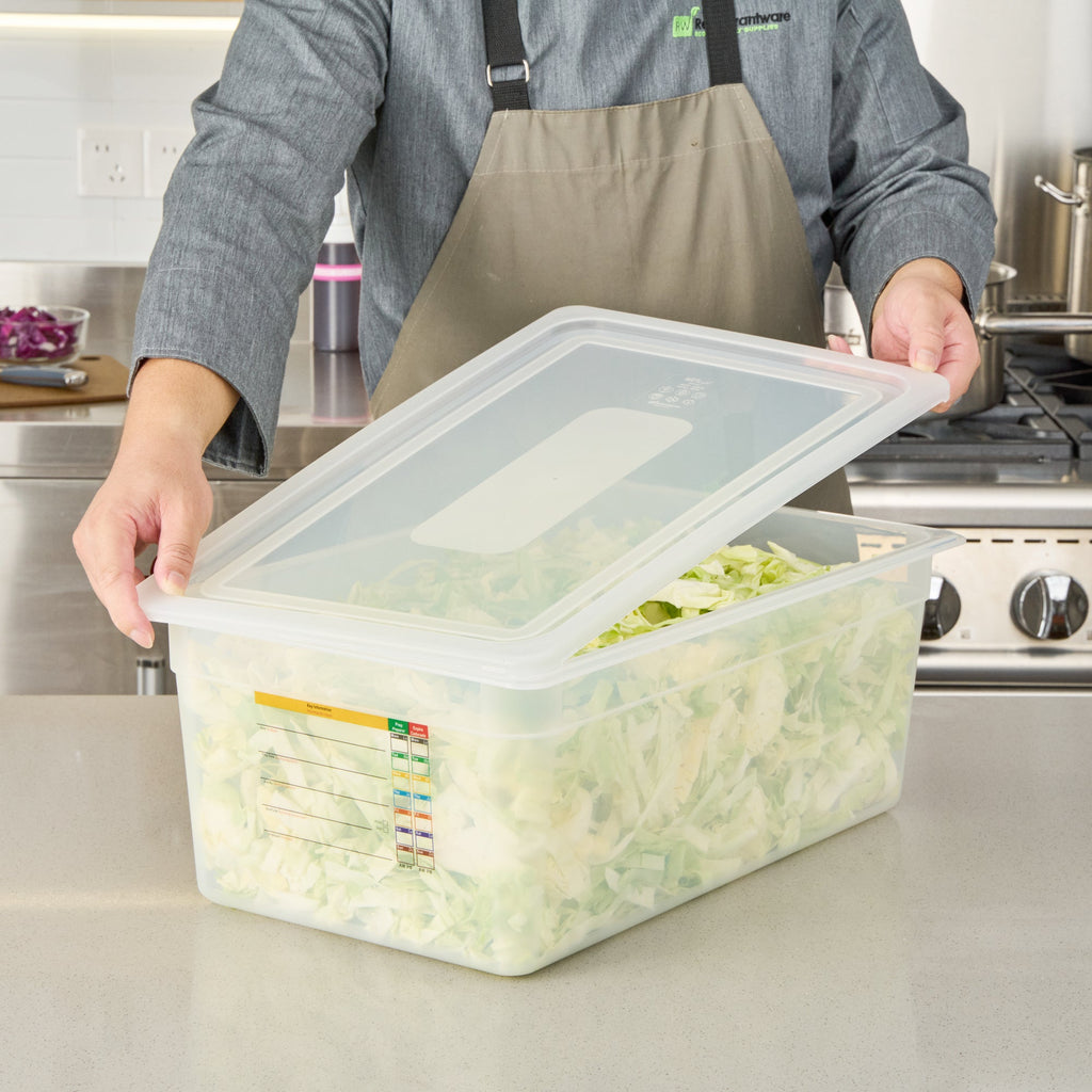 Met Lux Rectangle Clear Polypropylene Lid - Fits Full Size Pan - 20 3/4" x 13" - 10 count box