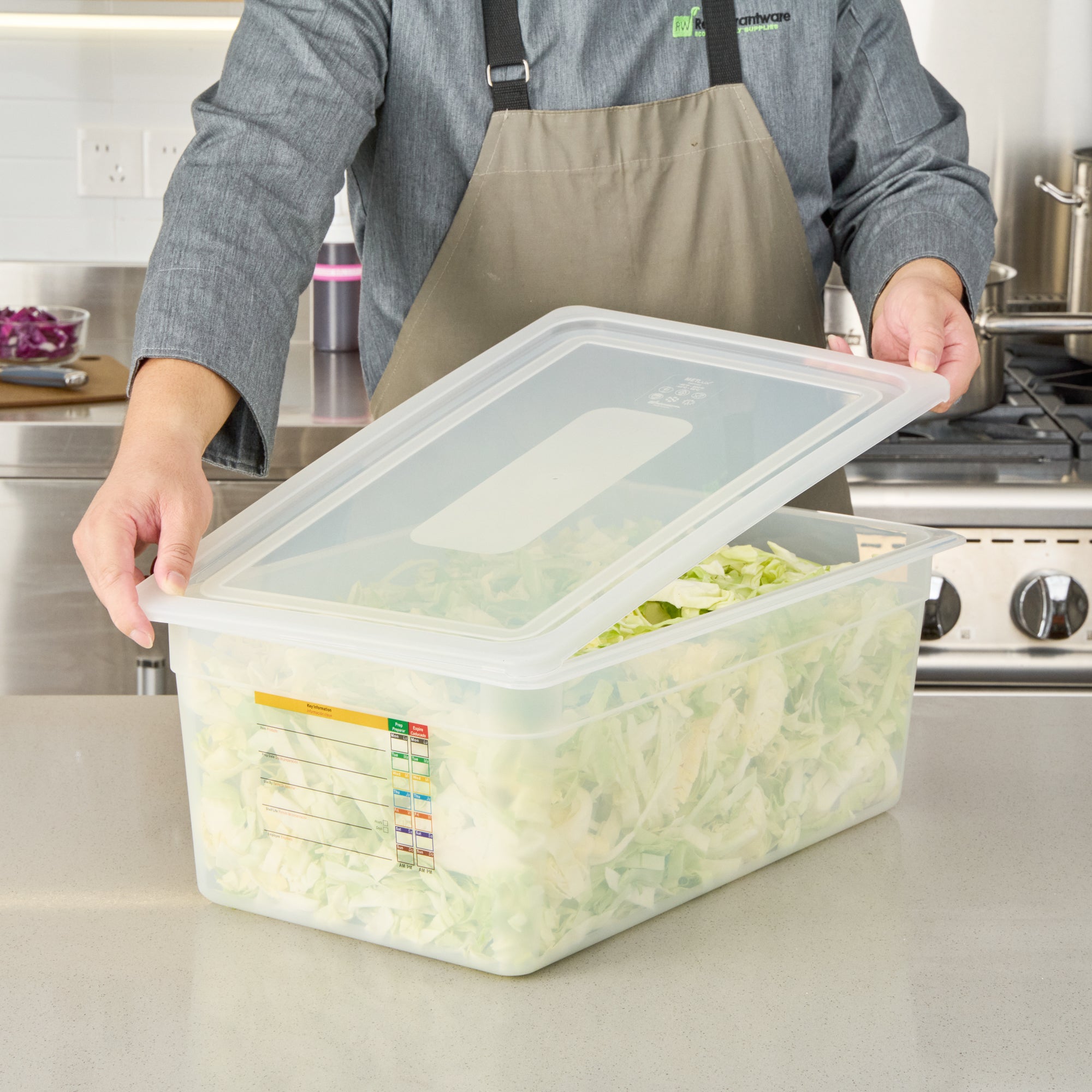 Met Lux Rectangle Clear Polypropylene Lid - Fits Full Size Pan - 20 3/4" x 13" - 10 count box