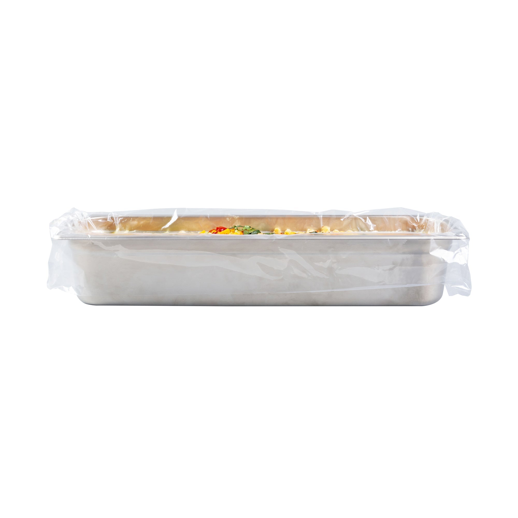 Fresh Hero Nylon Half Size Long Steam Table Pan Liner - 4" Depth - 27" x 11" - 100 count box