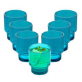 Bev Tek 11 oz Blue SAN Plastic Tumbler - Stackable - 48 count box