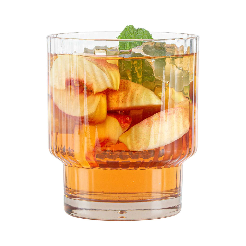 Bev Tek 11 oz Clear SAN Plastic Tumbler - Stackable - 6 count box