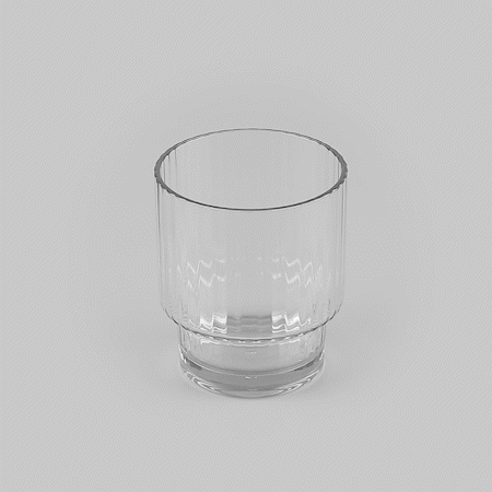 Bev Tek 11 oz Clear SAN Plastic Tumbler - Stackable - 6 count box