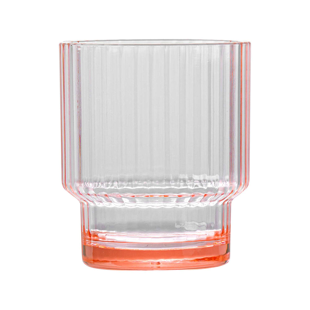 Bev Tek 11 oz Pink SAN Plastic Tumbler - Stackable - 6 count box