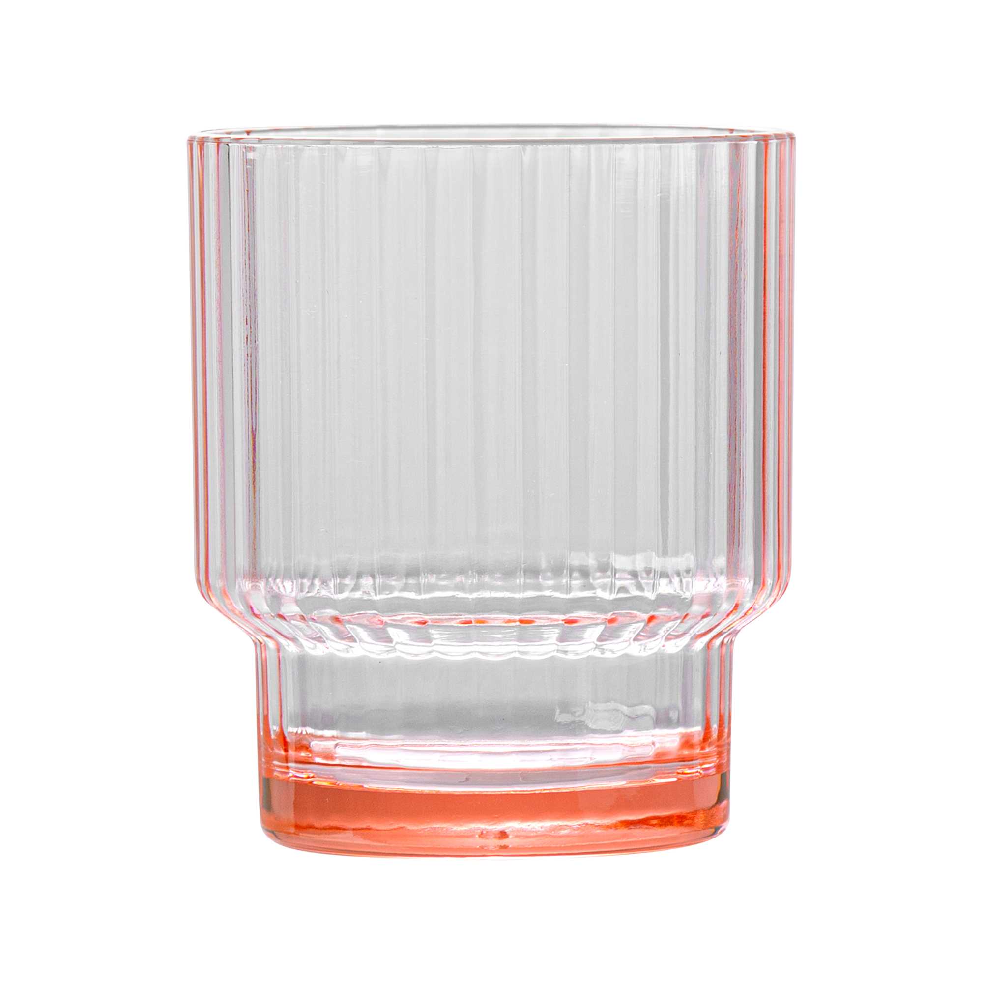 Bev Tek 11 oz Pink SAN Plastic Tumbler - Stackable - 6 count box