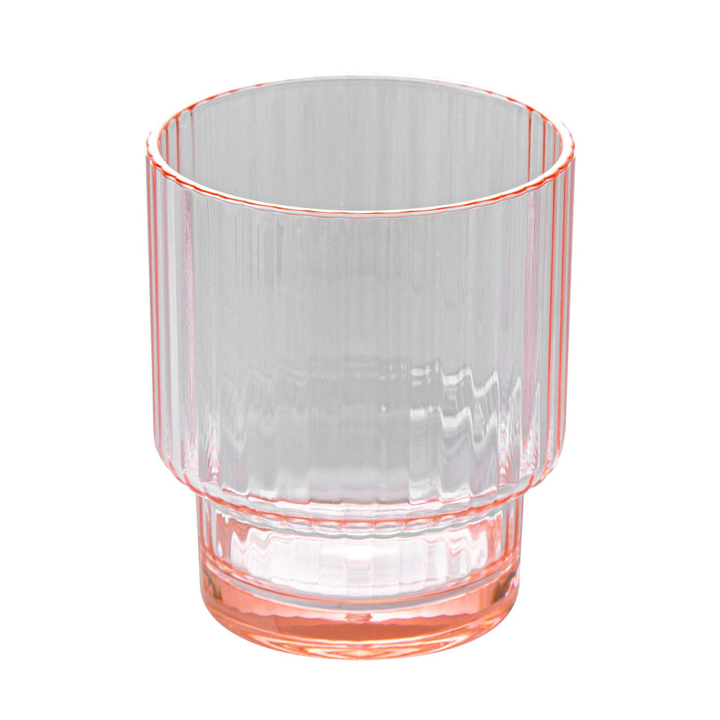 Bev Tek 11 oz Pink SAN Plastic Tumbler - Stackable - 48 count box