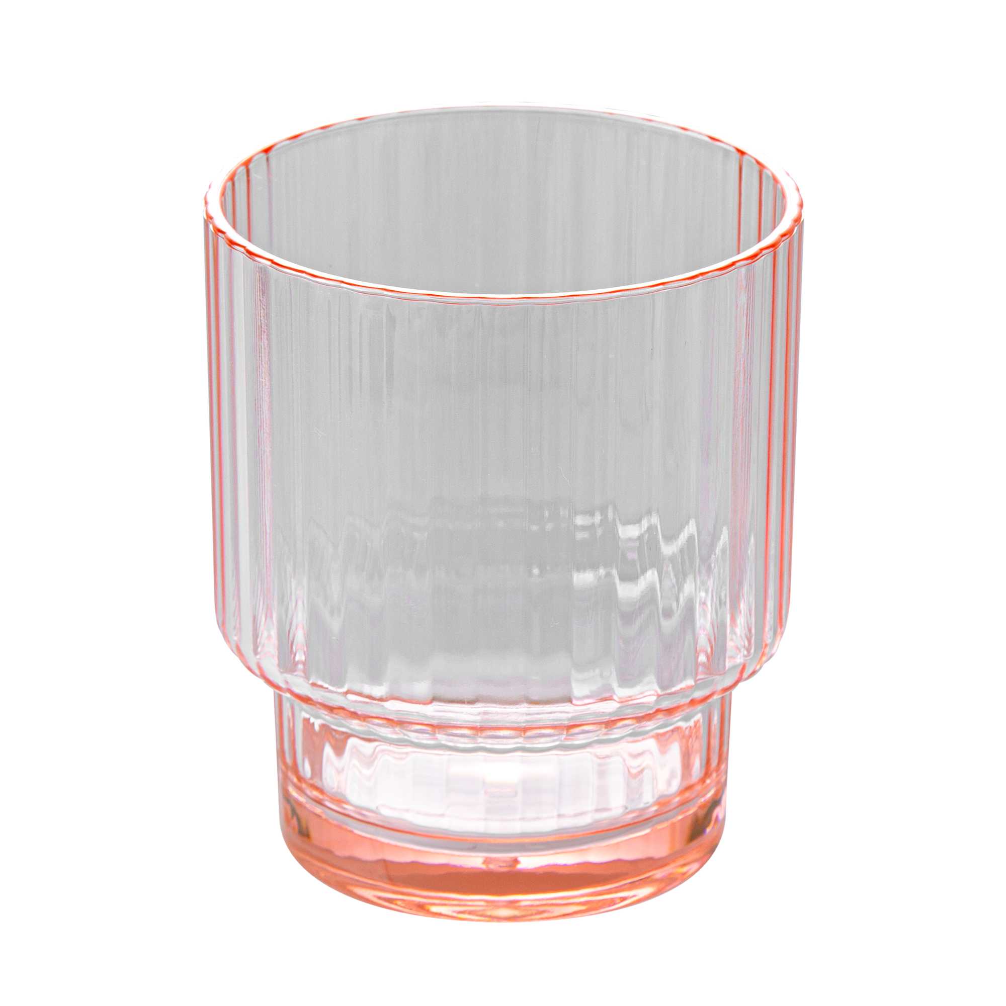 Bev Tek 11 oz Pink SAN Plastic Tumbler - Stackable - 48 count box