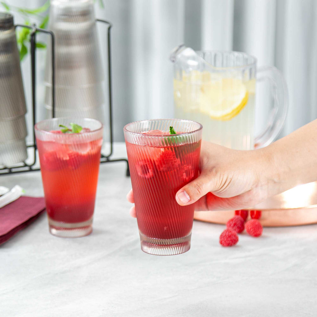 Bev Tek 14 oz Clear SAN Plastic Tumbler - 6 count box