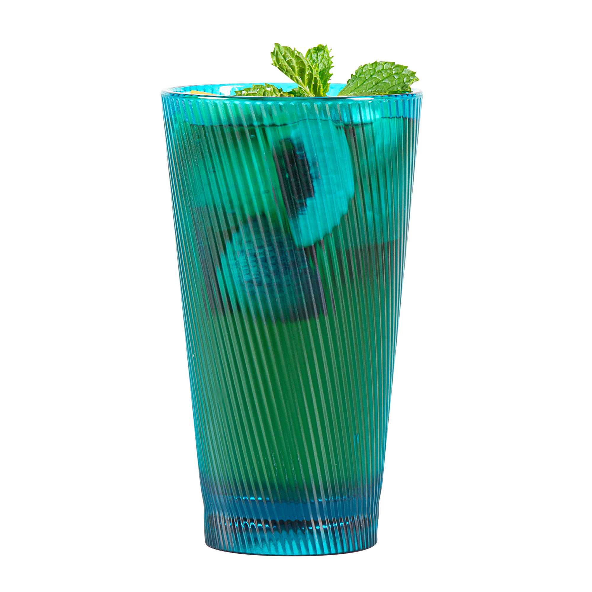 Bev Tek 16 oz Blue SAN Plastic Tumbler - 48 count box