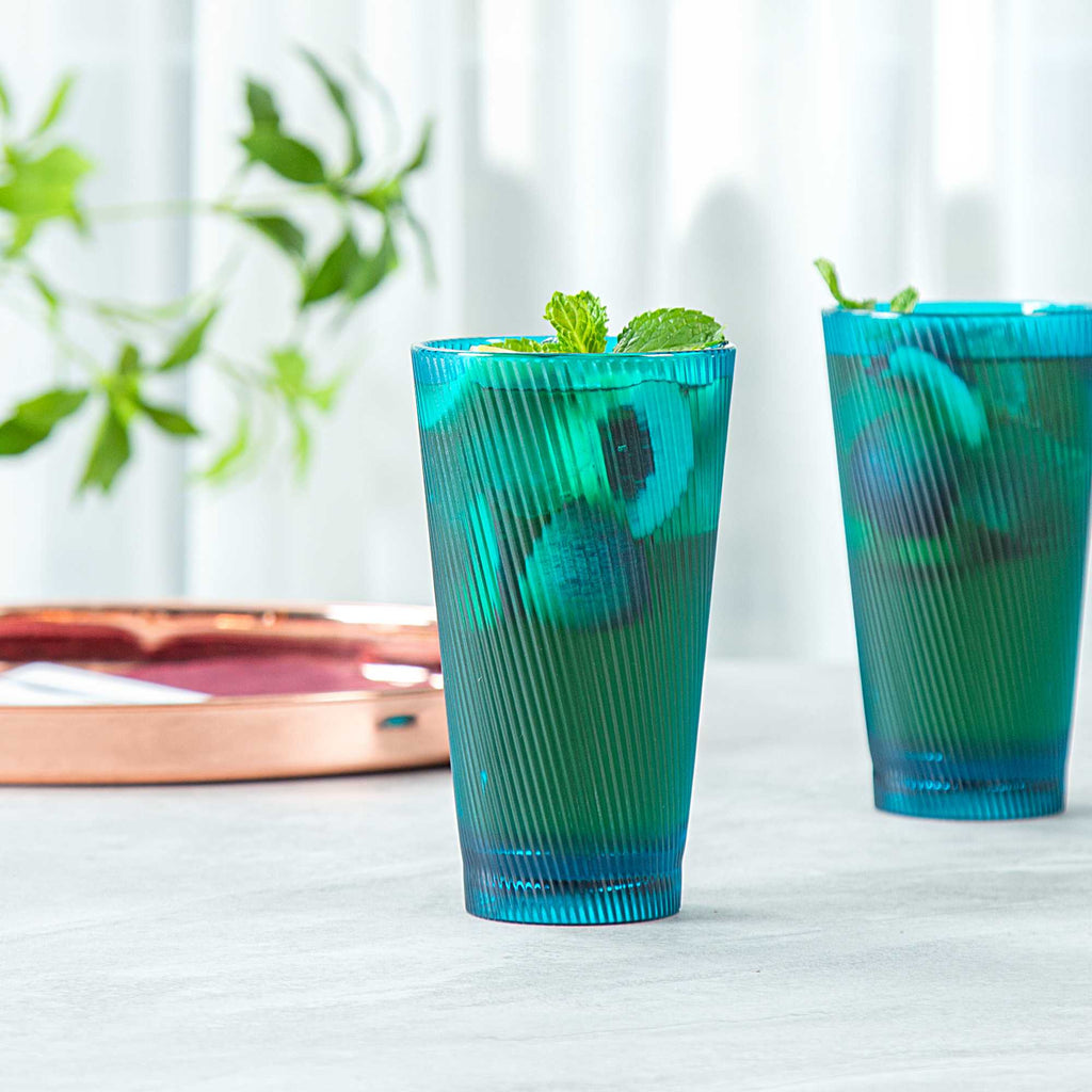 Bev Tek 16 oz Blue SAN Plastic Tumbler - 48 count box
