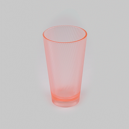 Bev Tek 16 oz Pink SAN Plastic Tumbler - 48 count box