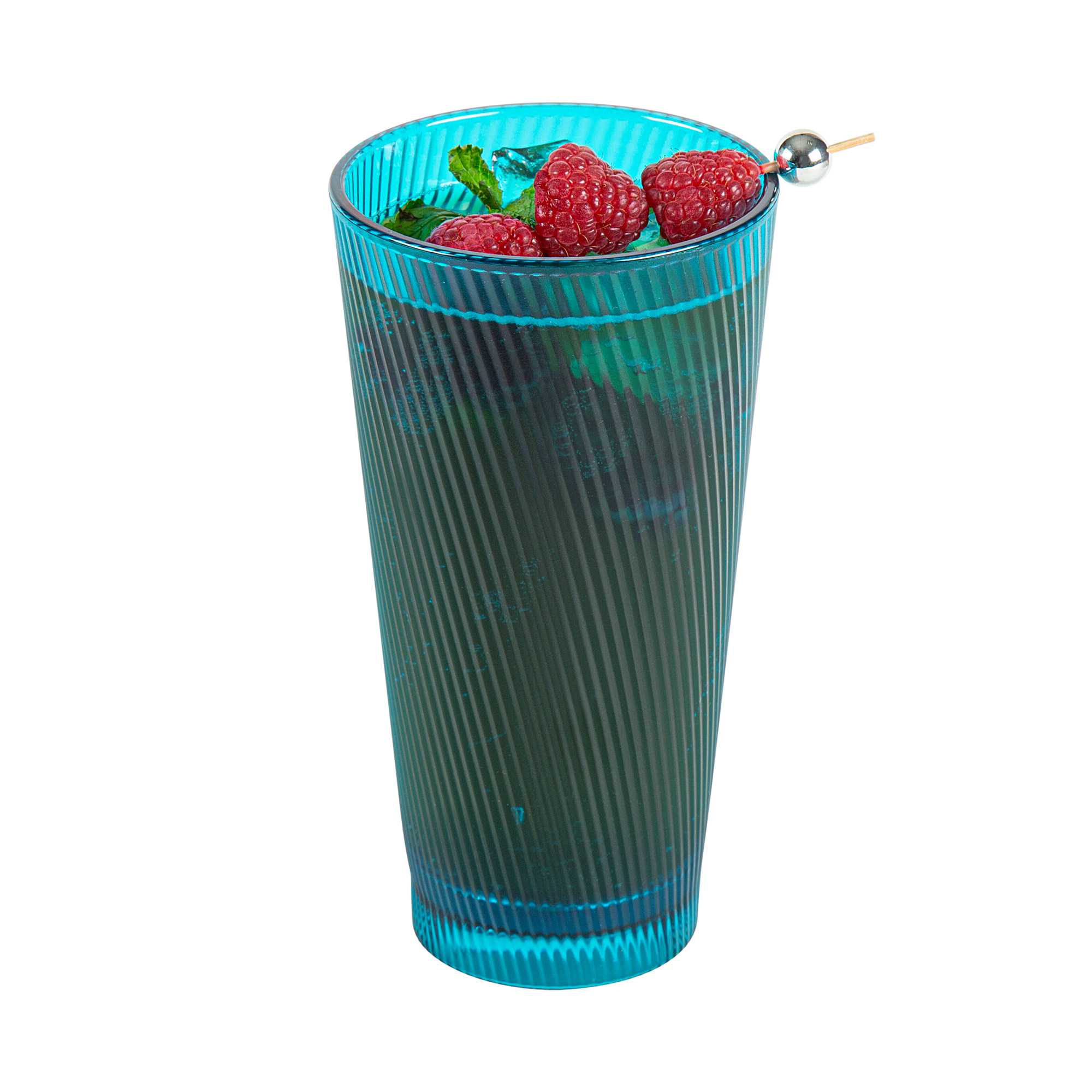 Bev Tek 20 oz Blue SAN Plastic Tumbler - 6 count box