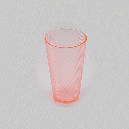 Bev Tek 20 oz Pink SAN Plastic Tumbler - 6 count box