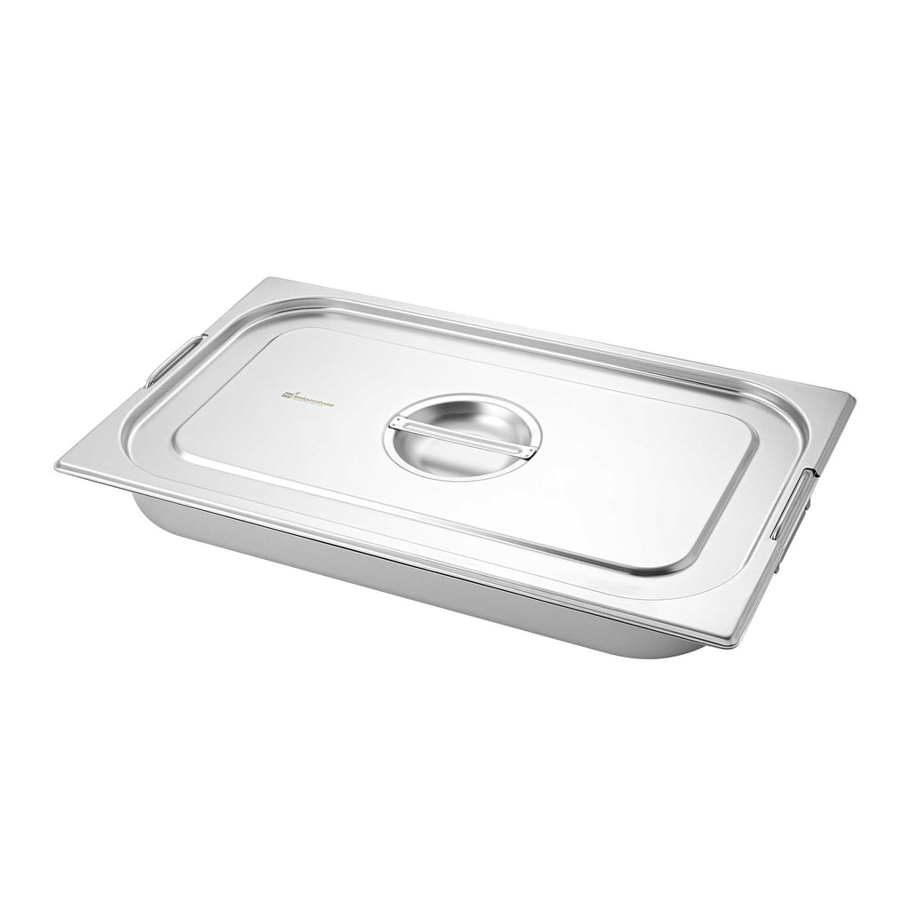 Met Lux Rectangle Stainless Steel Lid - Fits Full Size Steam Table Pan - 1 count box