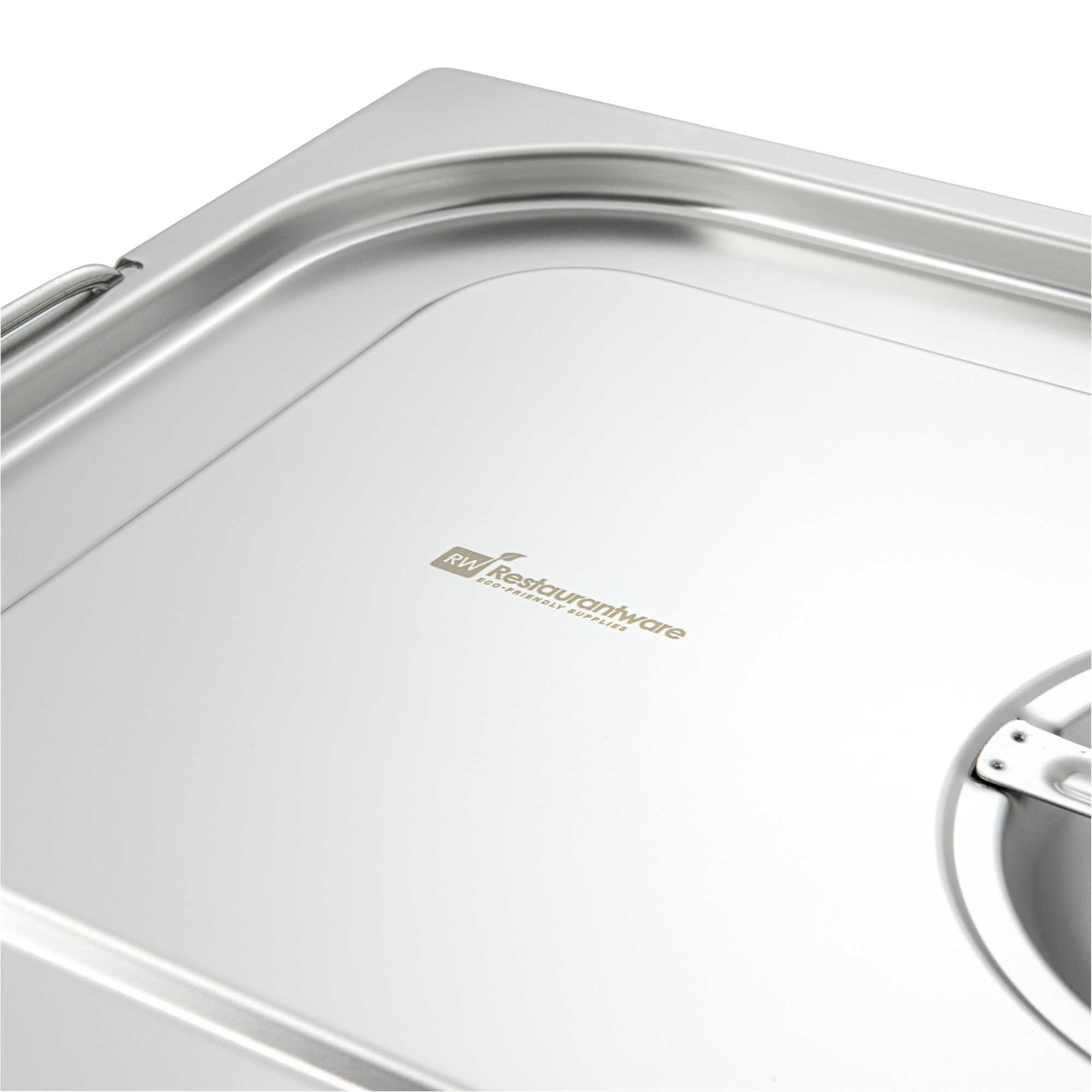 Met Lux Rectangle Stainless Steel Lid - Fits Full Size Steam Table Pan - 1 count box