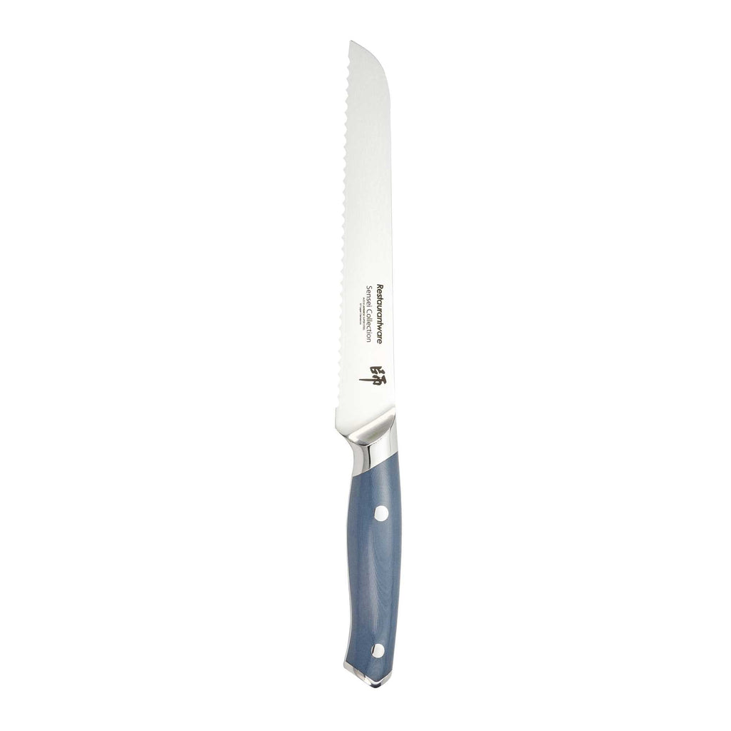 Sensei Blue Damascus Steel 8" Bread Knife - 1 count box