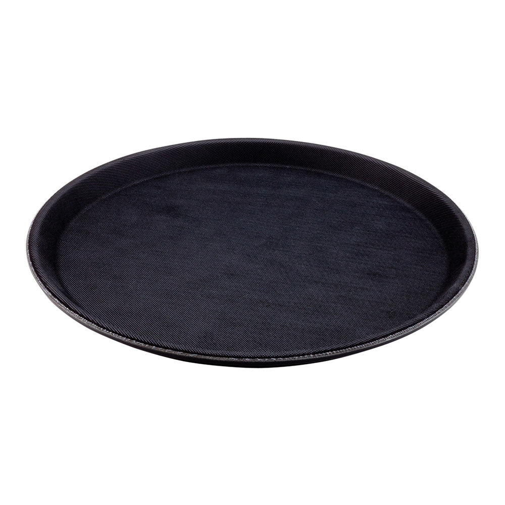 Bar Lux Round Black Serving Tray - Non-Slip - 11" - 1 count box