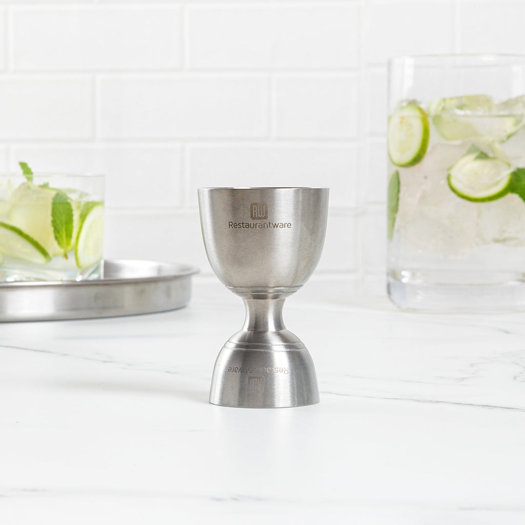 Bar Lux 1 oz / 2 oz Stainless Steel Jigger - Negroni - 1 count box