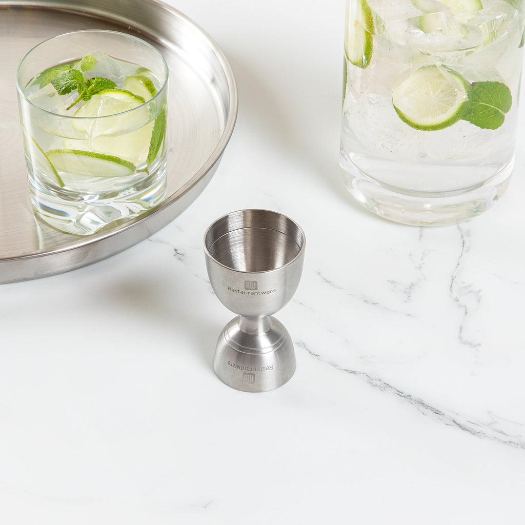 Bar Lux 1 oz / 2 oz Stainless Steel Jigger - Negroni - 1 count box