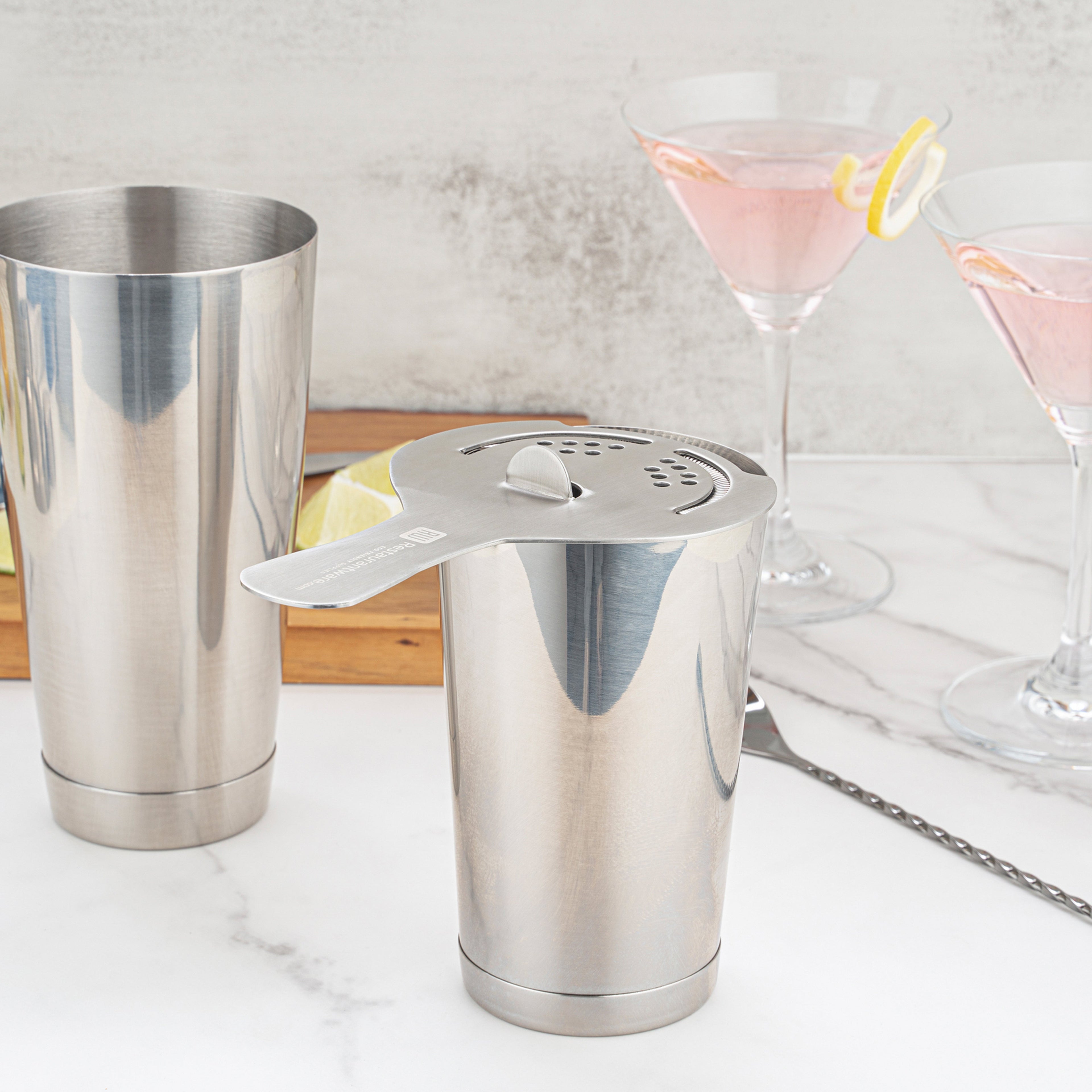 Bar Lux Stainless Steel Hawthorne Strainer - 6" - 1 count box