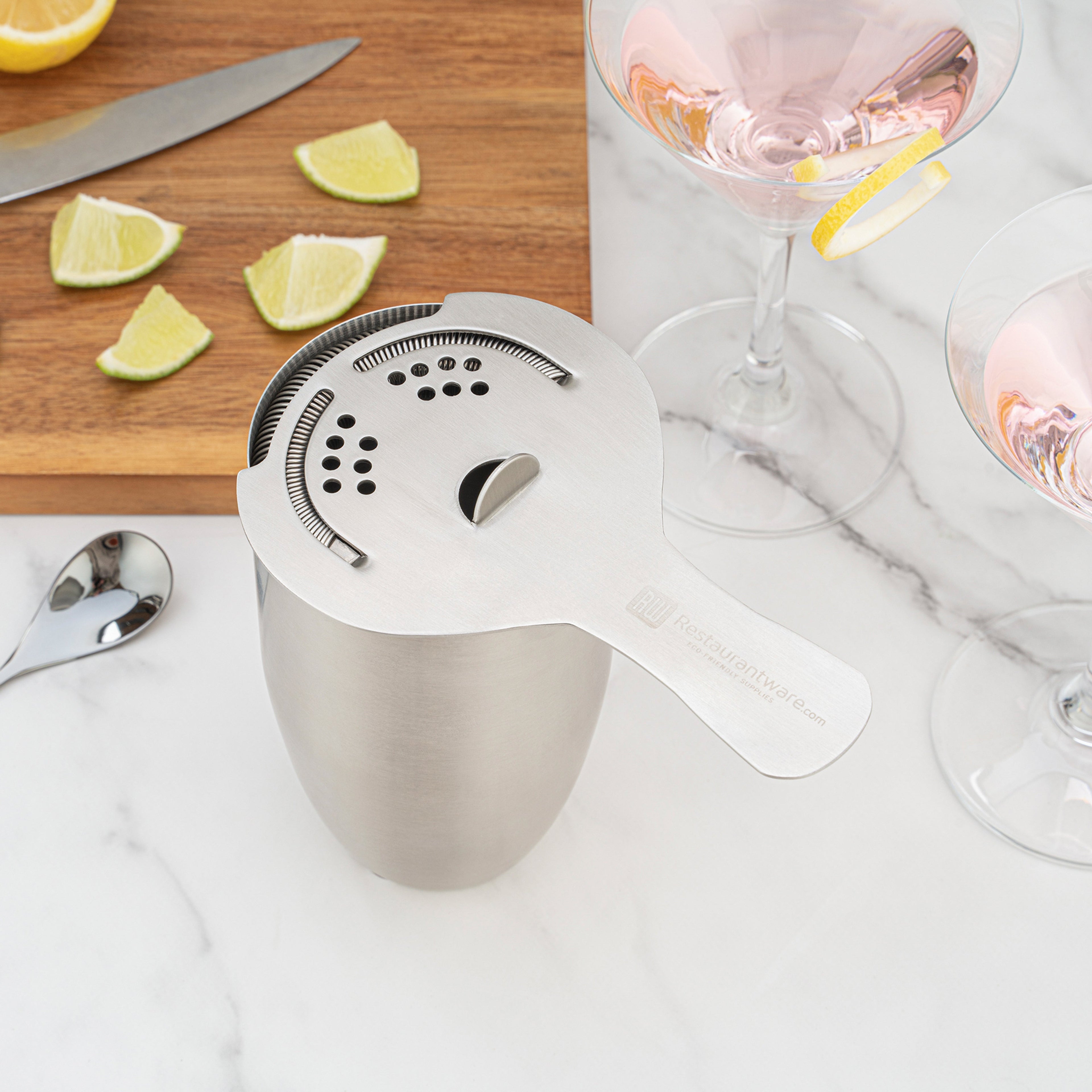 Bar Lux Stainless Steel Hawthorne Strainer - 6" - 1 count box