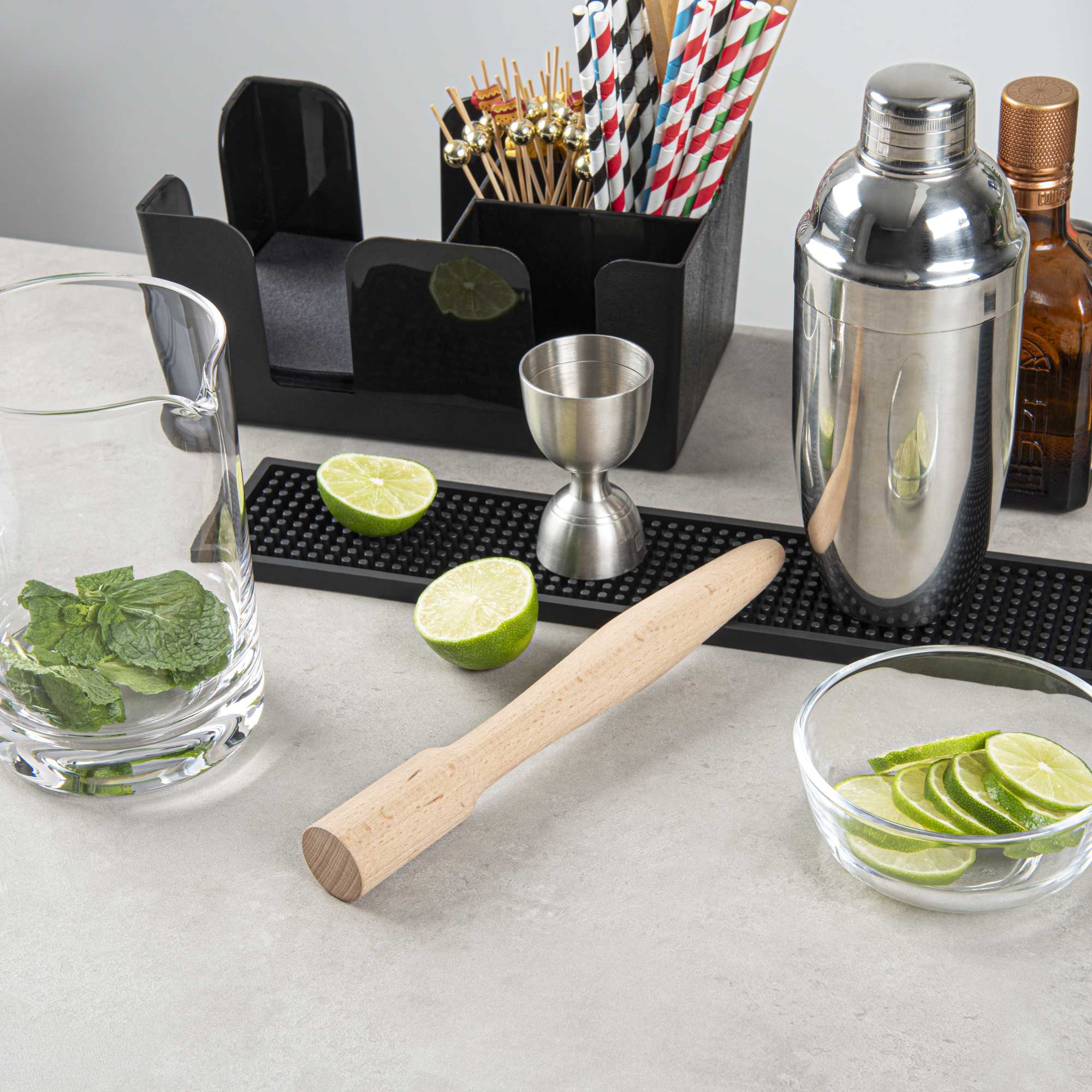 Bar Lux Natural Wood Muddler - 9 3/4" - 1 count box