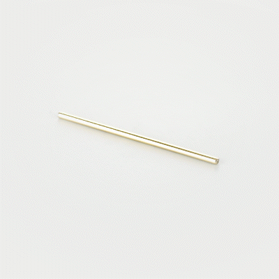 Bar Lux Gold-Plated Stainless Steel Straw - 5" - 2 count box