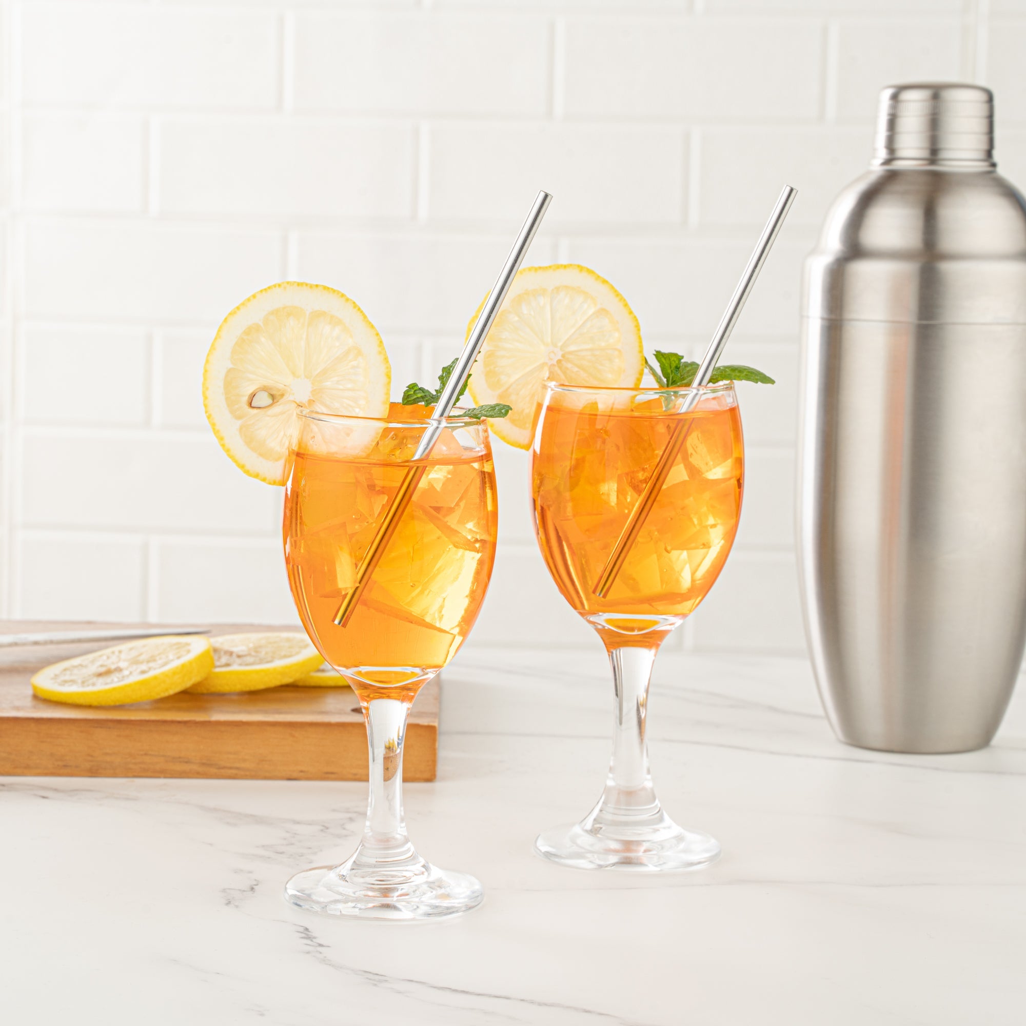 Bar Lux Stainless Steel Straw - 5" - 2 count box