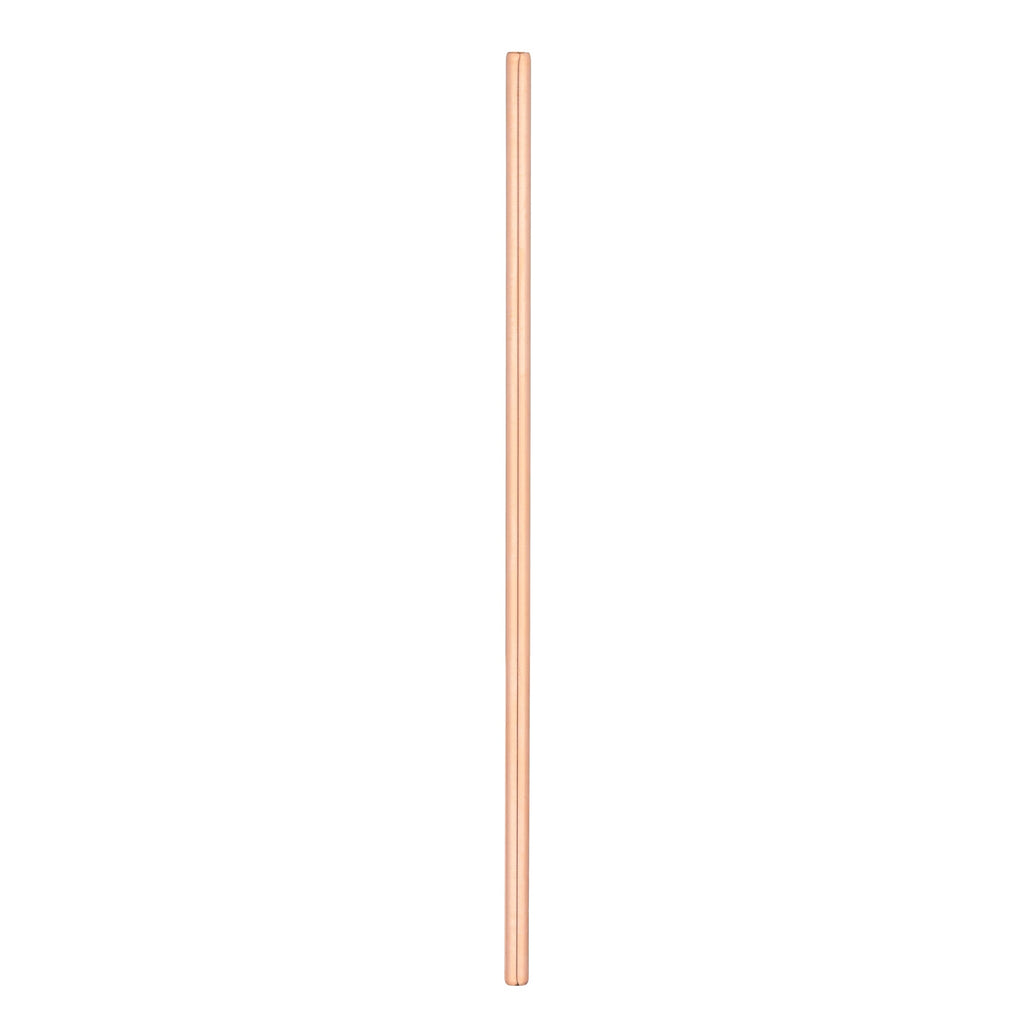 Bar Lux Copper-Plated Stainless Steel Straw - 7 1/2" - 2 count box