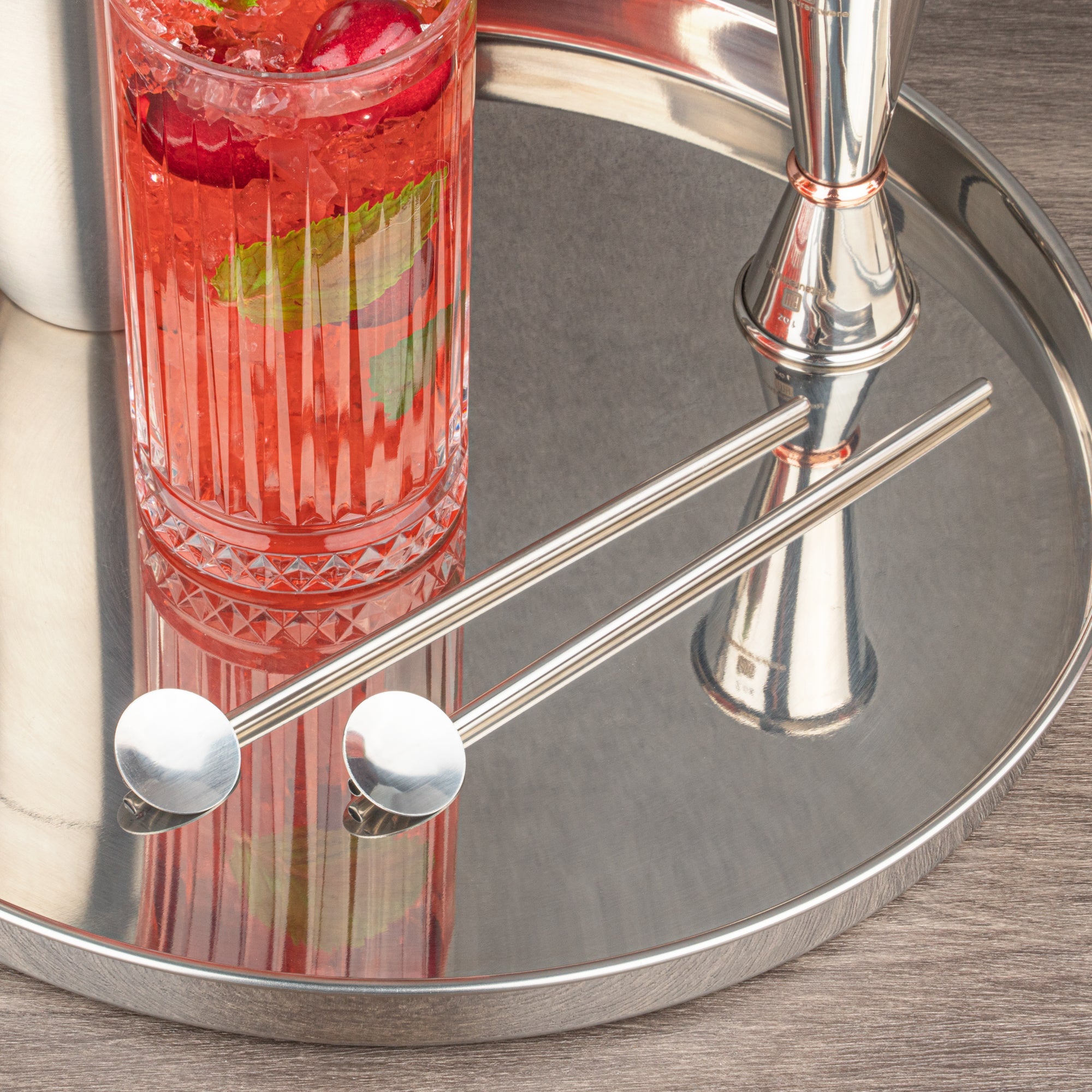 Bar Lux Stainless Steel Julep Spoon Straw - 7 1/2" - 2 count box