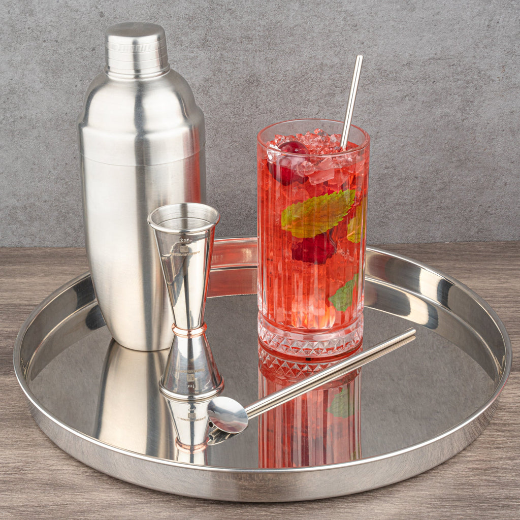 Bar Lux Stainless Steel Julep Spoon Straw - 7 1/2" - 2 count box