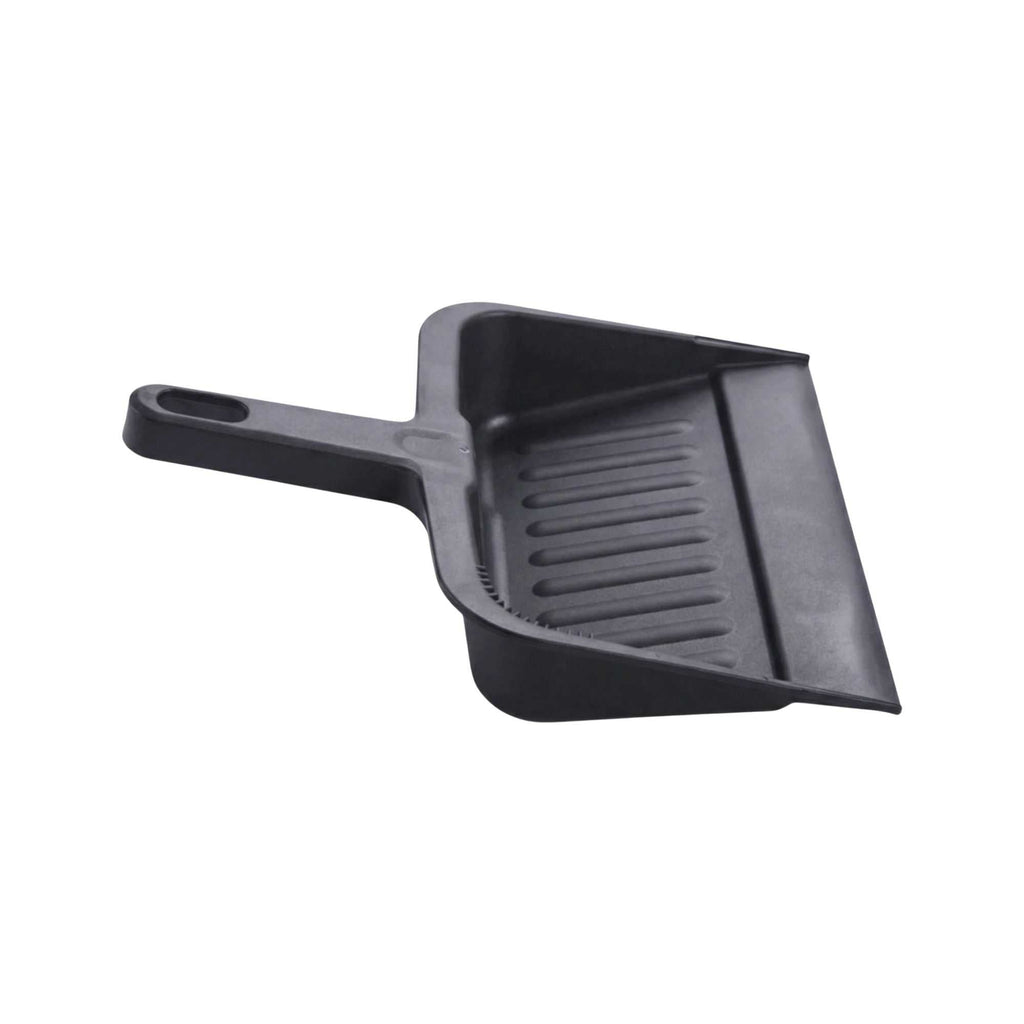 RW Clean Black Plastic Handheld Dustpan - 13" x 12" x 2 3/4" - 1 count box
